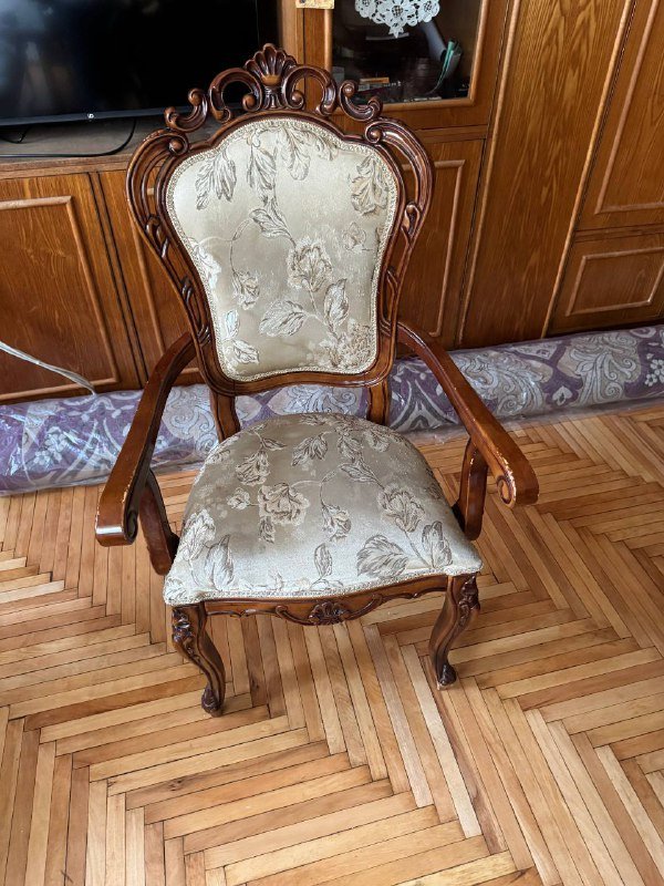 Стол из иранского дерева со стульями и креслами 8