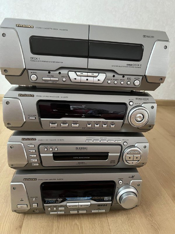 Японский музыкальный центр Technics EH-750 кассета, диск, пульт 2