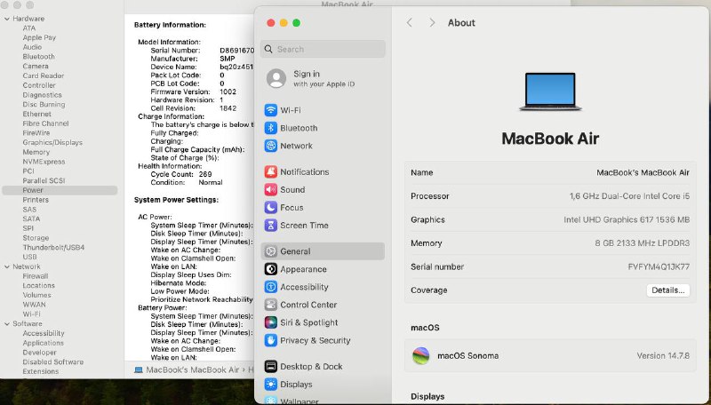 Macbook Air 2018 i5 8/128GB 5