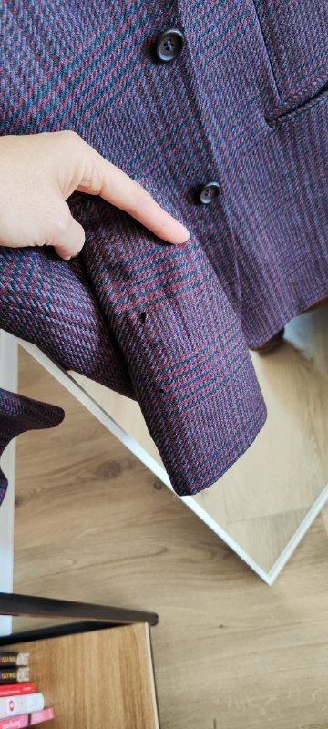 Пиджак шерстяной мужской с дефектом 6