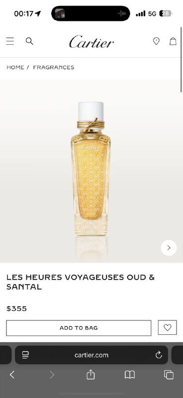 Cartier Oud & Santal парфюм