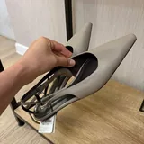 Кожаные балетки ZARA 4
