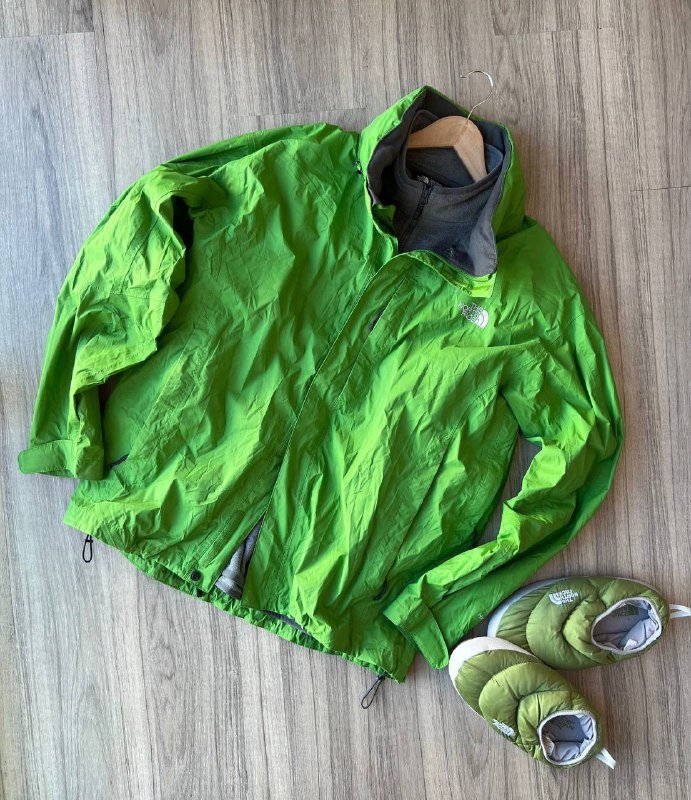 Куртка The North Face зеленая размер L-XL 2