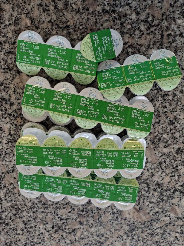 Линзы контактные Bio true -3.0 3