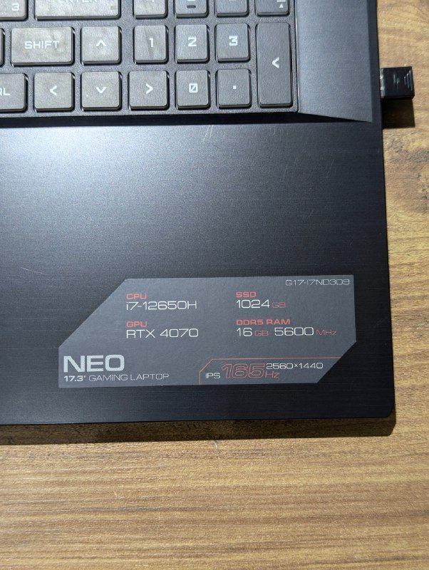 Ноутбук ARDOR GAMING NEO G17-I7ND309 17.3"