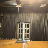 Черные бархатные шторы 1