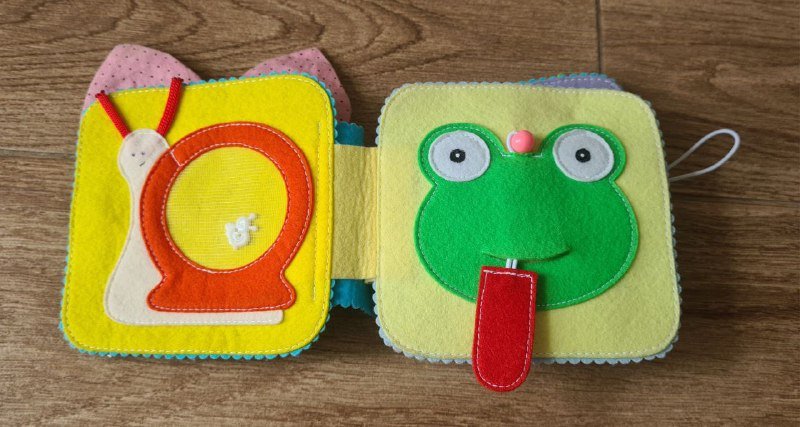 Книжка фетровая, Мелофон, Пирамидка, Руль музыкальный, Домик детский музыкальный 5