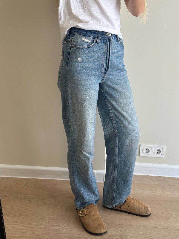 Свитер H&M из мохера, Джинсы H&M, Брюки Bershka, Свитшот Yos, Лонг Zara 4