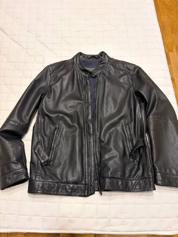 Кожаная куртка Massimo Dutti 1