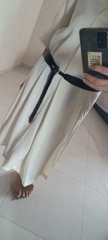 Платье белое COS, бермуды COS, блуза COS, ремень Twin-set, платье Pianura studio 8