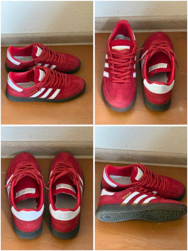Красные кроссовки Adidas Spezial размер 42