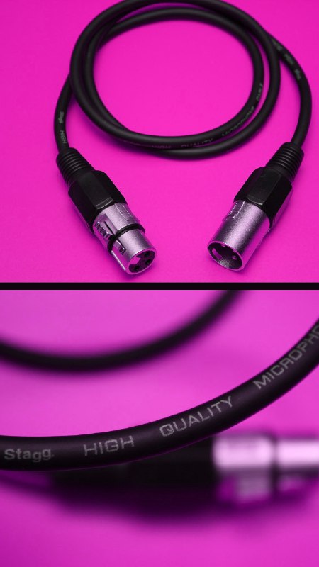 Кабель Stagg XLR m - XLR f 1м, Кабель SCHULZ XLR m - XLR f 1м