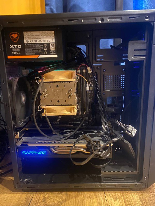 Компьютер AMD FX-8350, Radeon RX 580, 16 ГБ, SSD 360 ГБ, монитор 27" Philips 2