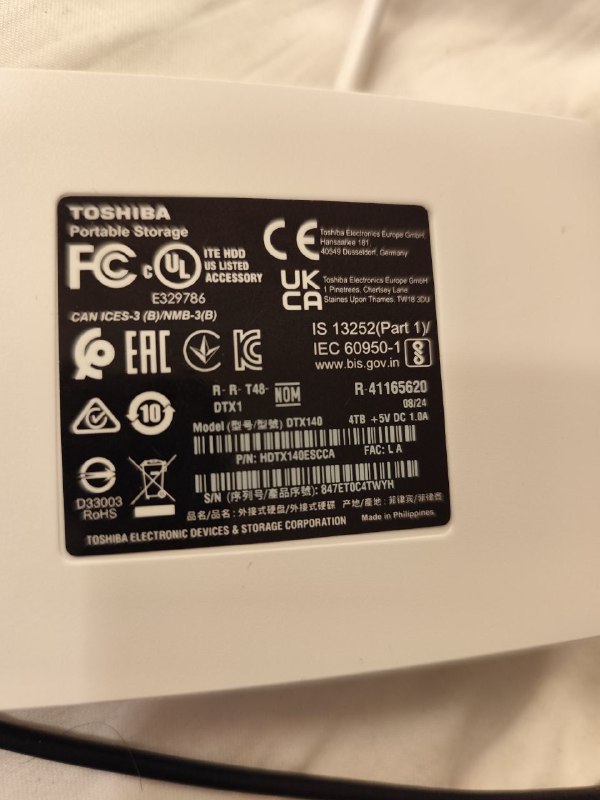 Внешний жесткий диск Toshiba 4 TB
