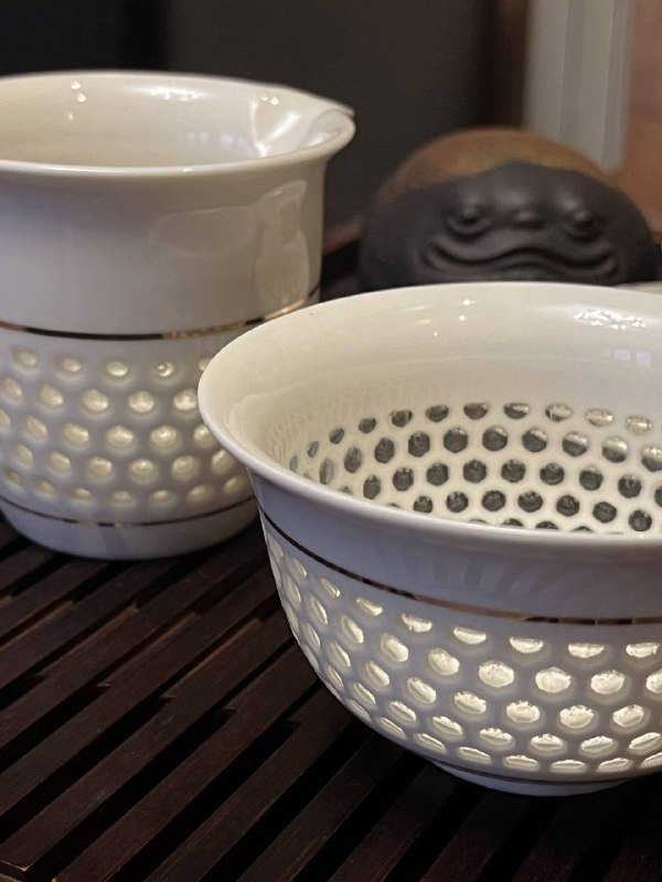 Гайвань и чахай из рисового фарфора 2