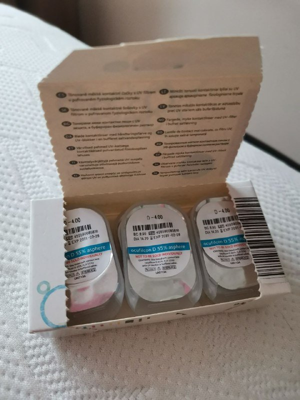 Гидрогелевые линзы Biomedics 55 evolution набор 11 штук, линзы Biomedics 55 evolution набор 6 штук