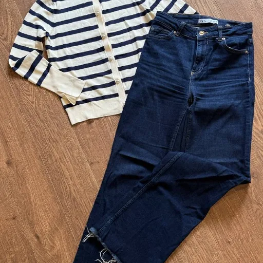 Джинсы, кофта Zara