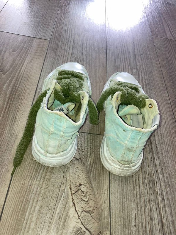 Maison Mihara OG Sole Over Dyed Hitop Sneaker LIGHT GREEN 41 3