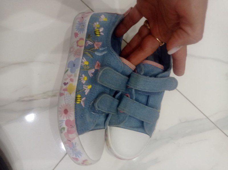 Ботинки натуральный замш, кеды джинсовые 32 размер 3