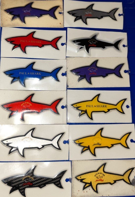Оригинальные виниловые наклейки Paul & Shark, набор из 3 штук