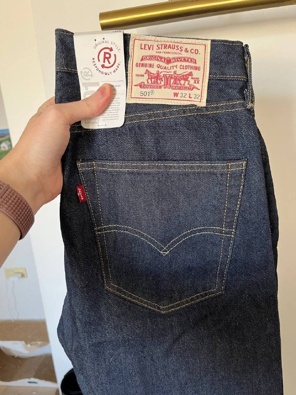 Мужские джинсы Levis 501 оригинал размер 32/32 2