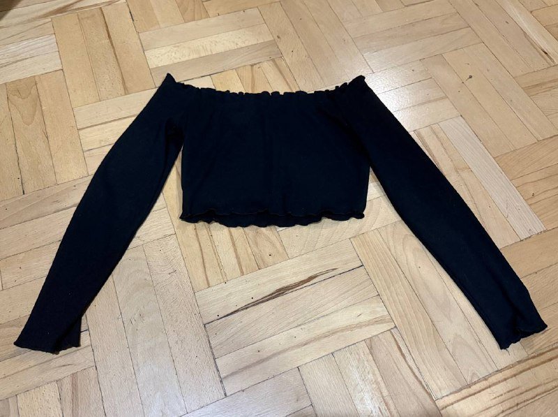 Кроп топы белый и черный 2