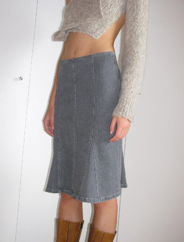 Легкая черная юбка Arket, Джинсовая юбка Paloma Wool 4