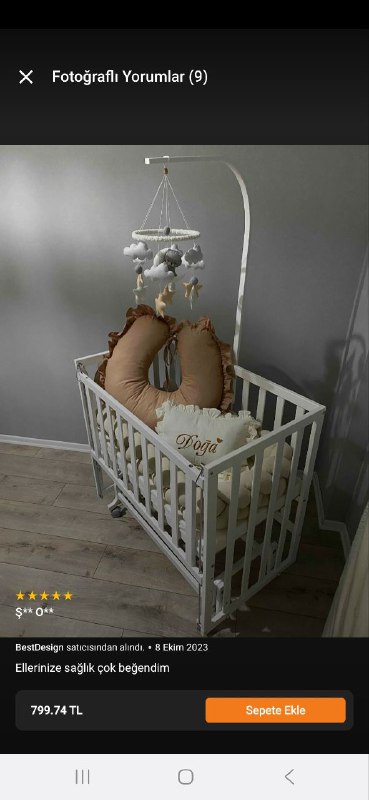Baby blanket, playmat, and mobile 5