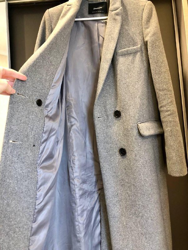 Пальто Stradivarius XS осень полиэстер шерсть 2