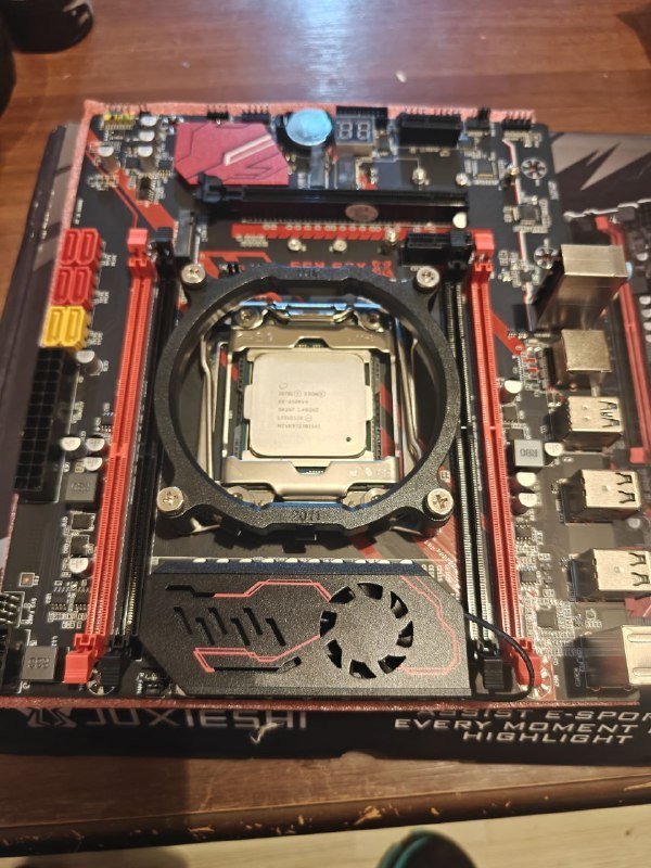 JUXIESHI X99 RS9 и XEON E5-2680V4 процессор 4