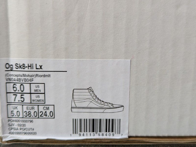 Женские кеды Vans Og Sk8-Hi Lx 6