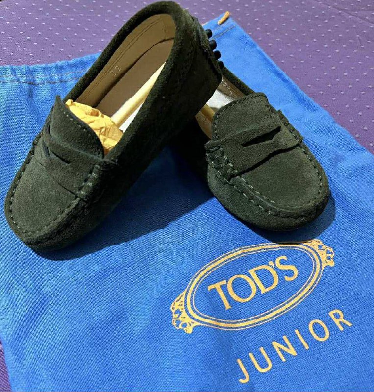 Детские замшевые туфли Tod’s Junior размер 22