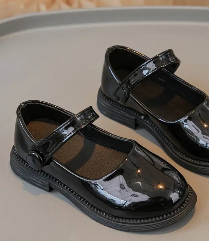 Детские черные туфли 4