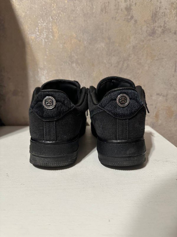 Черные Nike stussy Air Force кроссовки 9,5us/43eu 3