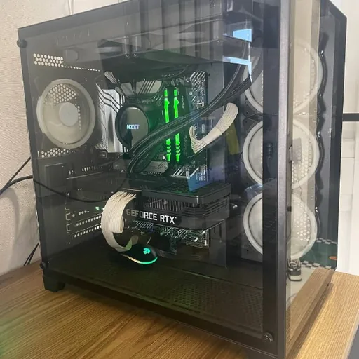 PC case with 4 RGB fans