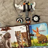 Тактильные книжки, подвесная игрушка 3