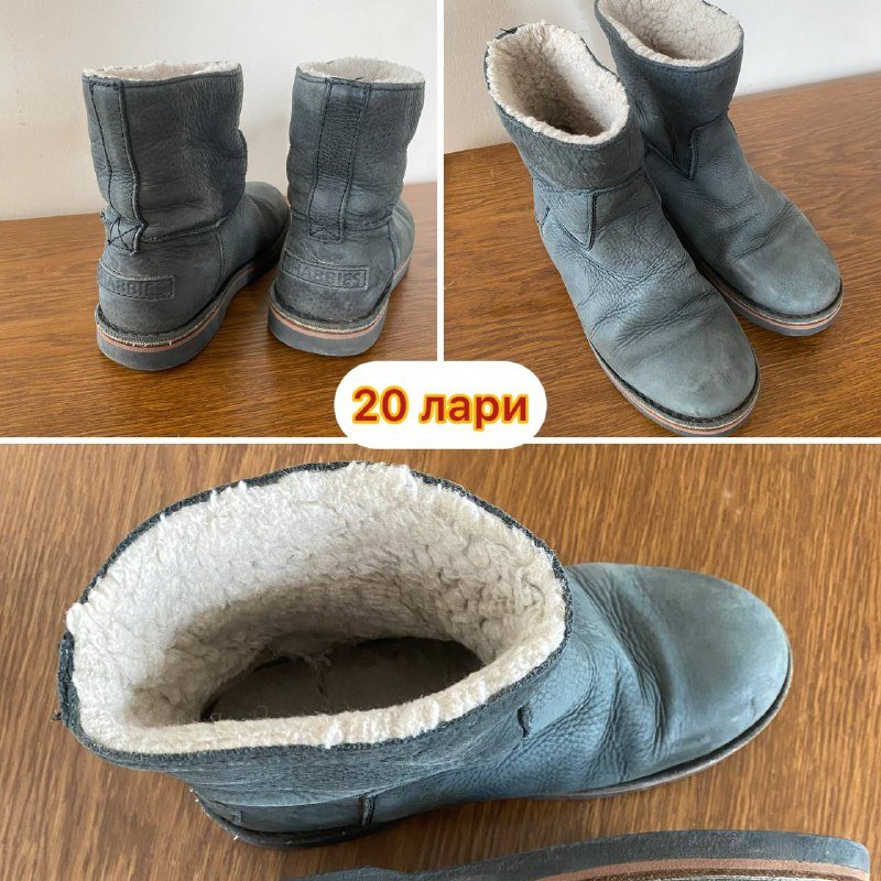 Женская обувь замша, меж, кожа, шерсть, размер 35 3