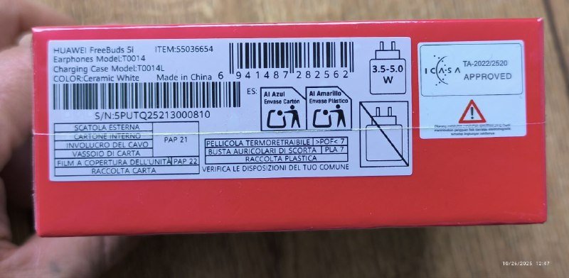 Huawei Freebuds 5i White наушники 4