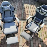 Игровые компьютерные кресла, тканевое и кожаное 3