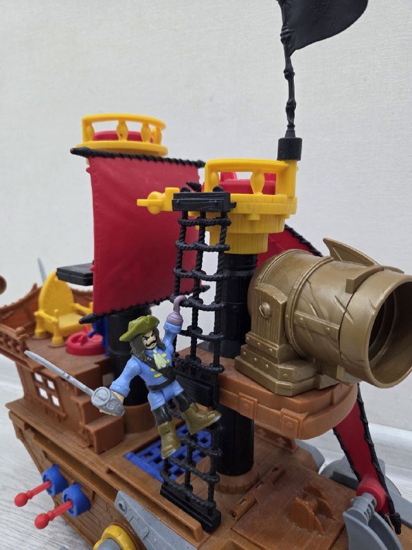 Корабль Imaginext, Поезд Томас (2 набора) игрушки 2