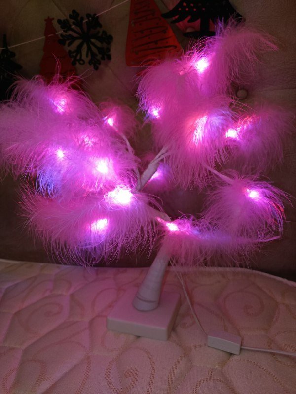 Светильник-ночник, пушистый коврик, плед, оборудование для гроу бокса, HDMI кабель 2