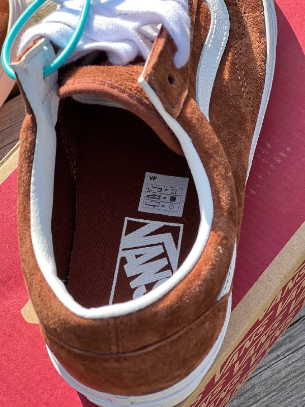 Кроссовки Vans Old Skool коричневые кожаные замшевые 5