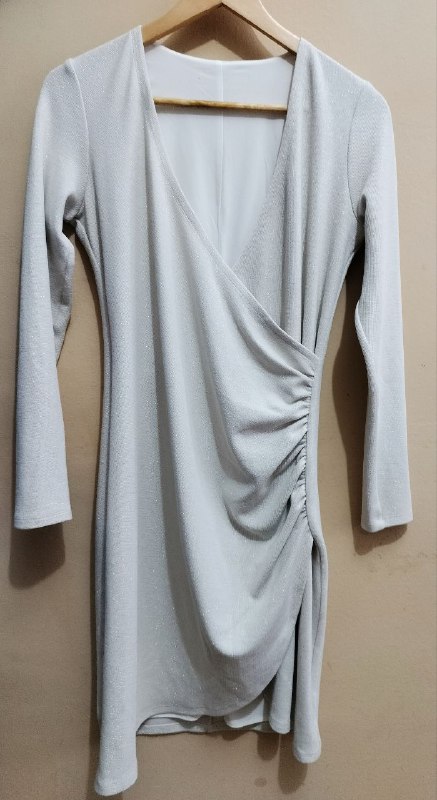 Серебристое платье с блестками, розовое вечернее платье, зимние перчатки, зимний теплый пуховик 2