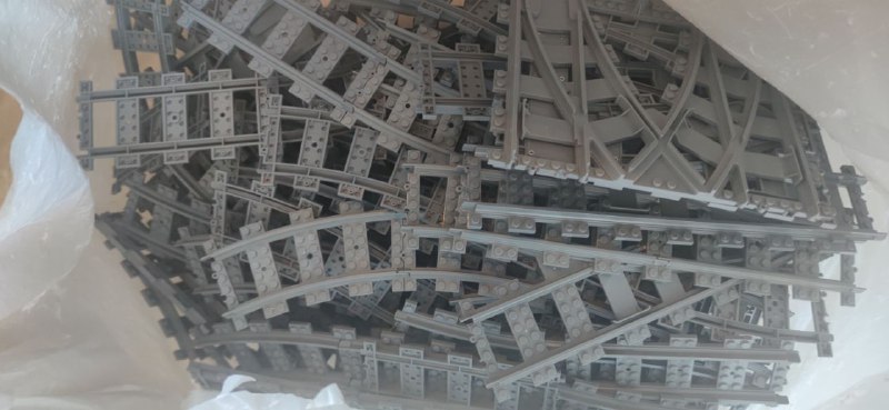 Рельсы и разветвители для Lego железной дороги 2