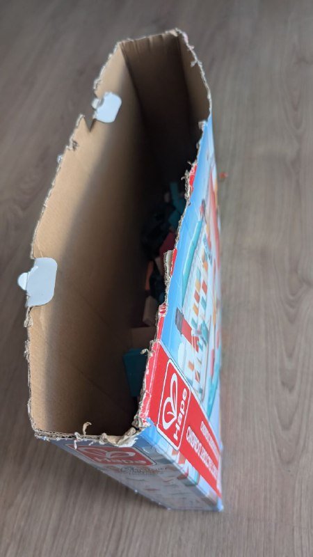 Падающее домино Hape деревянное с кубиками 5