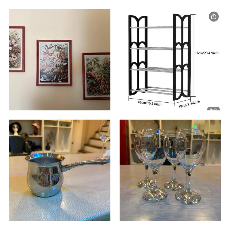 садовые кресла, увлажнитель, ширма, стол, сушилка, монитор, аксессуары, скакалка, органайзер, чаша, дождевики, пазлы, постеры, полка, турка, бокалы 4