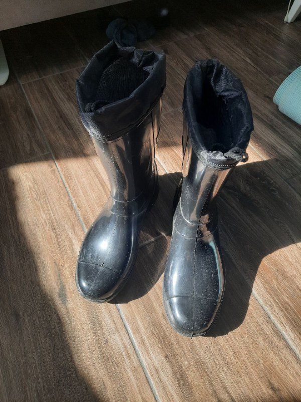 резиновые сапоги с внутренним носком 41 размер 2