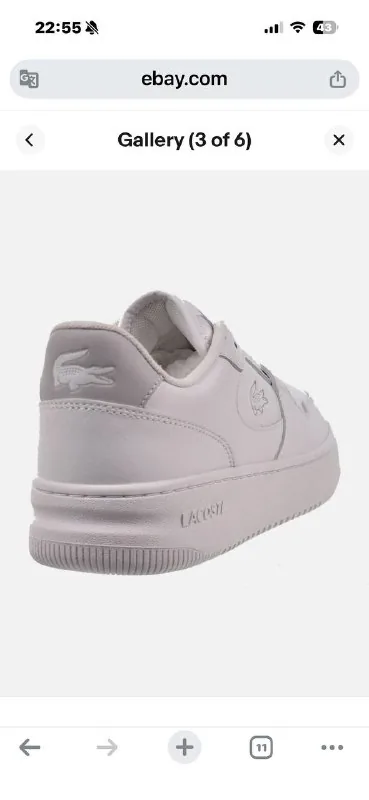 Кроссовки Lacoste кожаные, размер 44 1