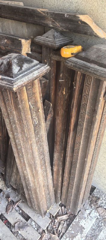 Деревянные перила и лестница б.у. 2