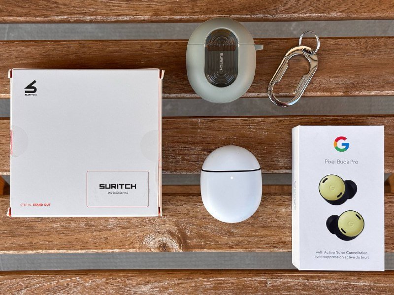 Google Pixel Buds Pro наушники, магнитный чехол, карабин